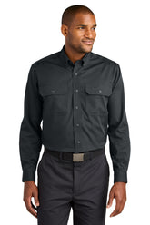 CornerStone® Long Sleeve Select Ripstop Shirt - Echo Steel - XS